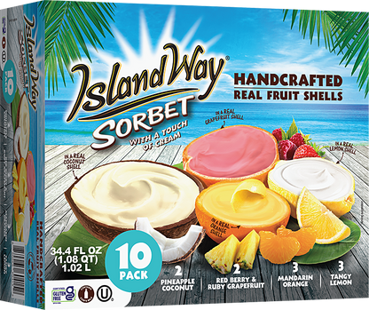 Island Way Sorbet:  BJ's Club Exclusive Variety 10-Pack