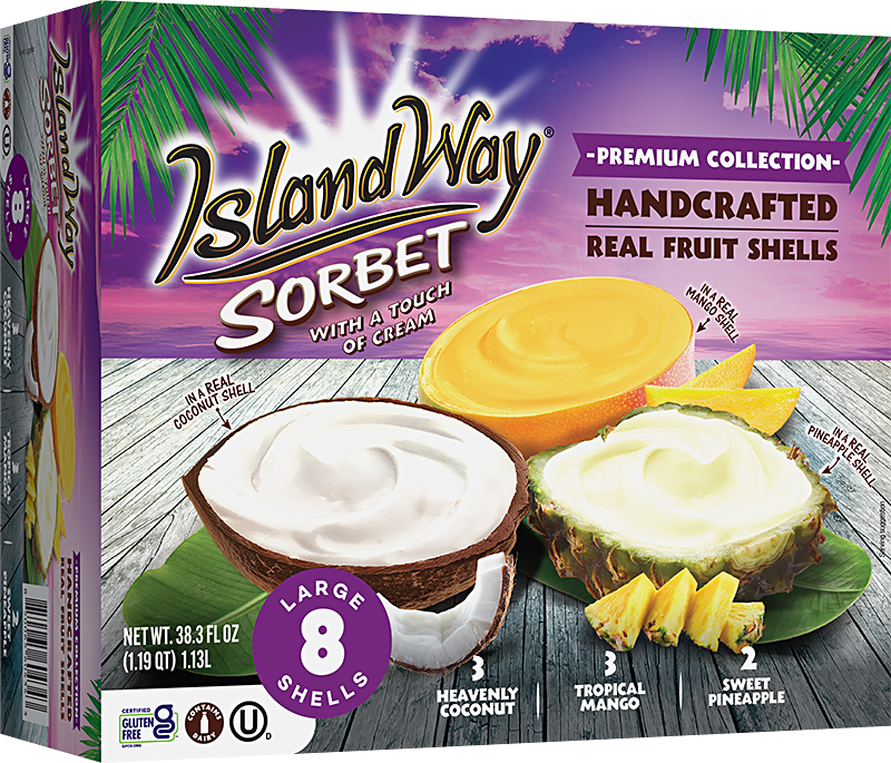 Island Way Sorbet:  BJ's Exclusive Premium 8-Pack