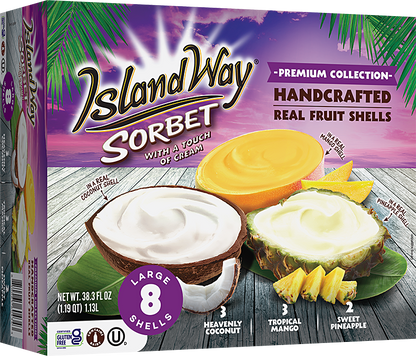 Island Way Sorbet:  BJ's Exclusive Premium 8-Pack
