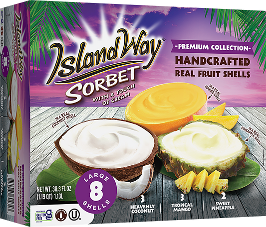 Island Way Sorbet:  BJ's Exclusive Premium 8-Pack