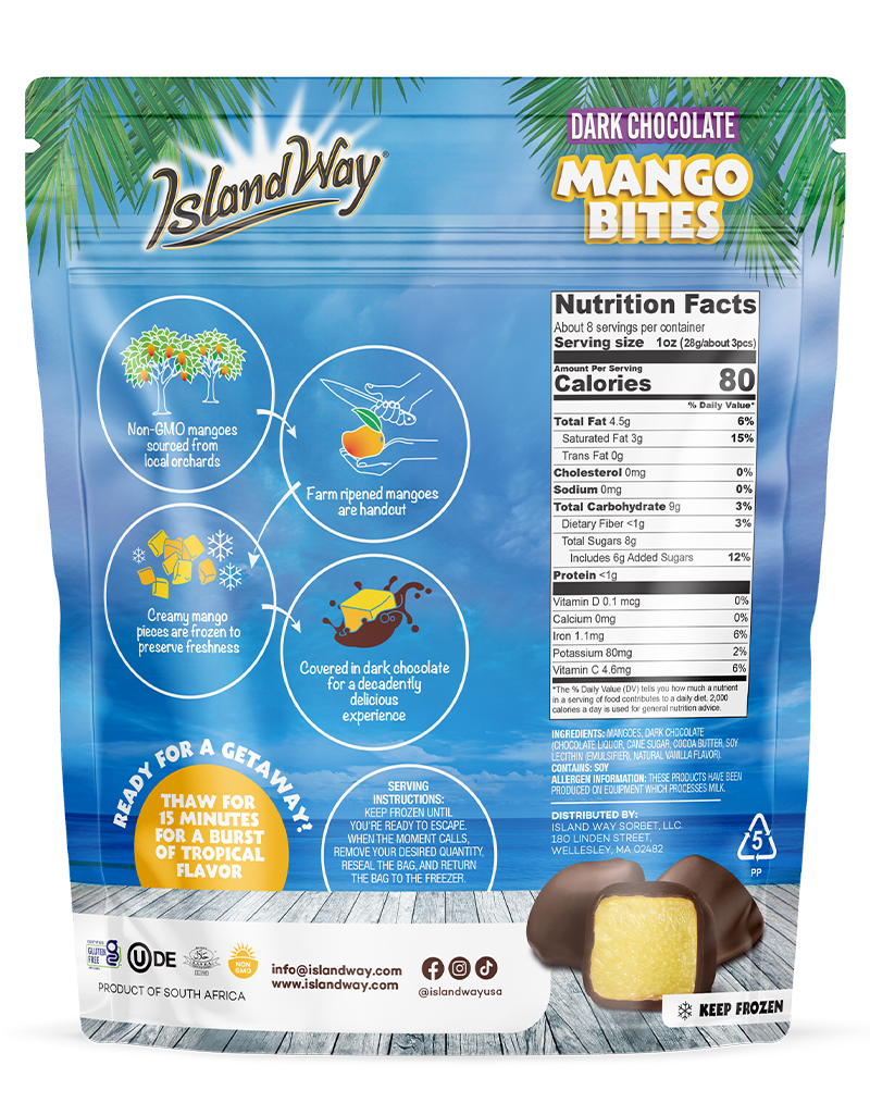 Mango Dark Chocolate Covered Bites