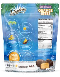 Cubiertas de chocolate negro con naranja