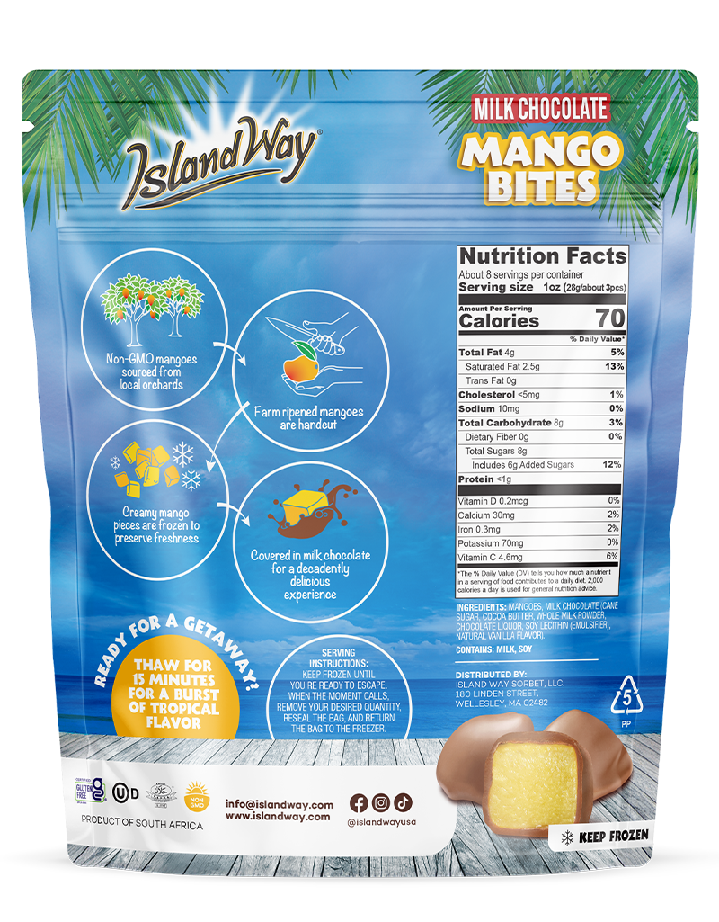 Mango Milk Chocolate Covered Bites