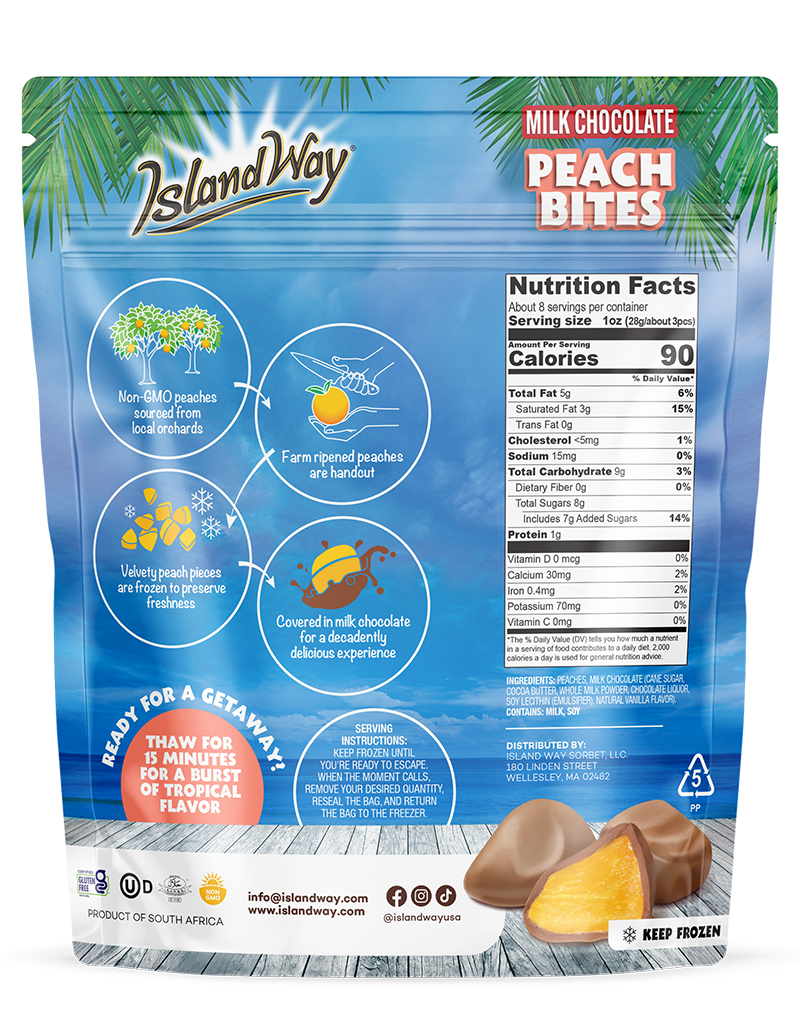 Peach Milk Chocolate Covered