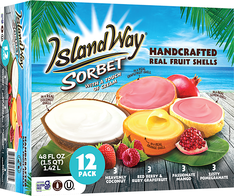 Island Way Sorbet:  Costco Variety 12-Pack
