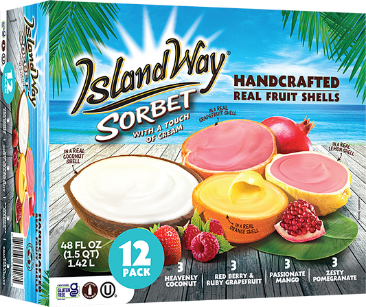 Island Way Sorbet:  Costco Variety 12-Pack