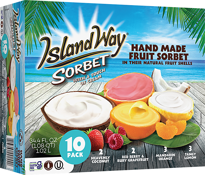 Island Way Sorbet:  Variety 10-Pack