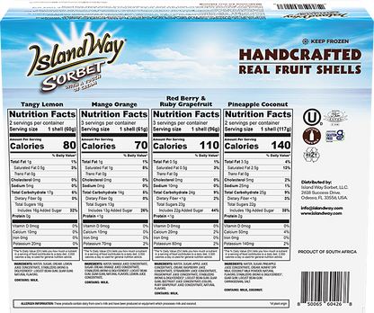 Island Way Sorbet:  Sam's Club Exclusive Variety 10-Pack