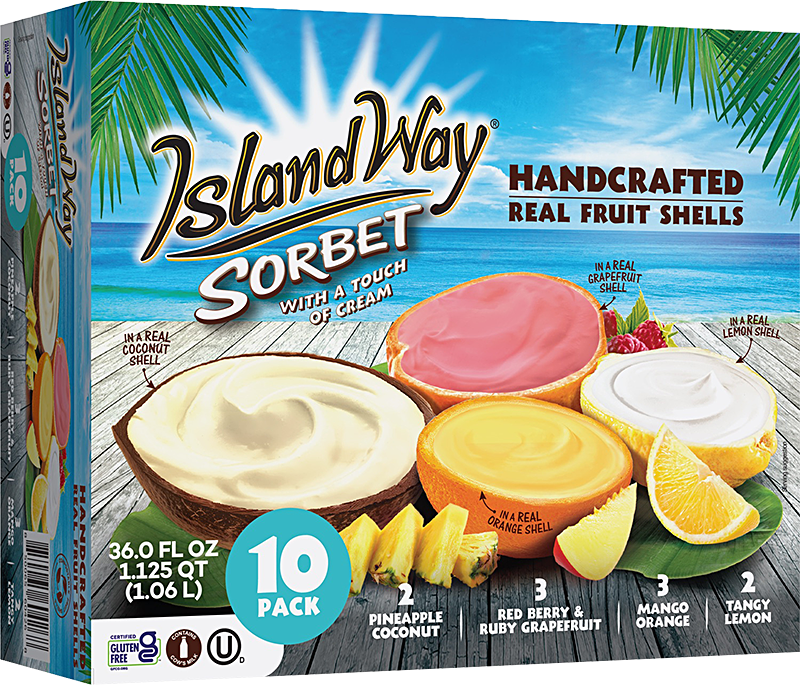 Island Way Sorbet:  Sam's Club Exclusive Variety 10-Pack