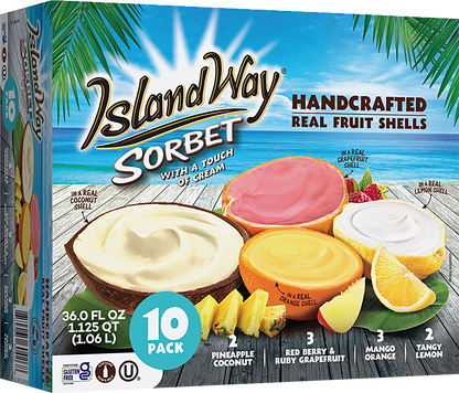 Island Way Sorbet:  Sam's Club Exclusive Variety 10-Pack
