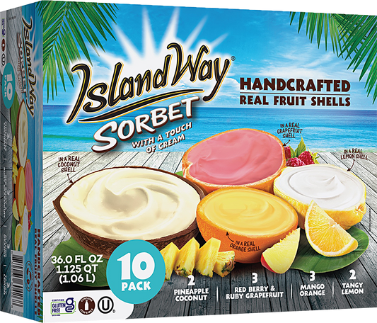 Island Way Sorbet:  Sam's Club Exclusive Variety 10-Pack